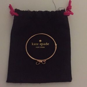 Kate spade rose gold bow bracelet